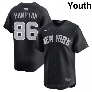 #86 Chase Hampton Navy On-Field Style Basseball Jersey | Youth Authentic NYY MLB Apparel d6721M12