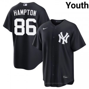 Youth Chase Hampton #86 Navy Alternate Limited Basseball Jersey | NYY Official MLB Design 3335DU59