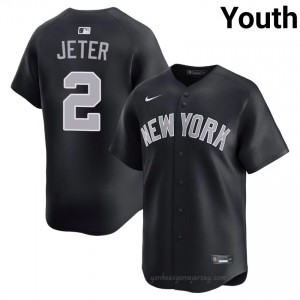 #2 Derek Jeter Navy On-Field Style Basseball Jersey | Youth Authentic NY Yankee MLB Apparel Bn8rK539