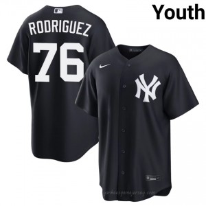 Youth Elmer Rodriguez #76 Navy Alternate Limited Basseball Jersey | New York Yankees Official MLB Design 0oO2N112
