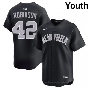 #42 Jackie Robinson Navy On-Field Style Basseball Jersey | Youth Authentic Yankees MLB Apparel 6t8cKP93