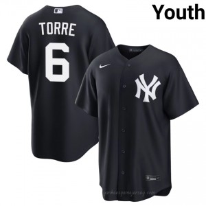 Navy Joe Torre #6 Youth Basseball Jersey | NYY Limited Edition MLB Player Gear 14VulO81
