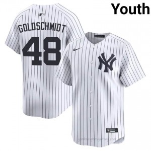 Paul Goldschmidt #48 White Basseball Jersey | Youth New York Yankees Premium MLB Uniform 0deH6689