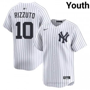 Phil Rizzuto #10 White Basseball Jersey | Youth Yanks Premium MLB Uniform 0UC51w28