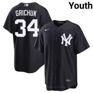 Youth Randal Grichuk #34 Navy Alternate Limited Basseball Jersey | New York Yankees Official MLB Design 14n23f57