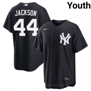Navy Reggie Jackson #44 Youth Basseball Jersey | Yankees Limited Edition MLB Player Gear 0K7l3f54