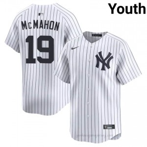 Ryan McMahon #19 White Basseball Jersey | Youth NY Yankee Premium MLB Uniform qP25P269