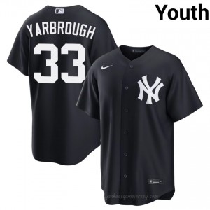 Navy Ryan Yarbrough #33 Youth Basseball Jersey | Yanks Limited Edition MLB Player Gear LX746Y56