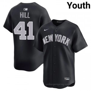 Youth Tim Hill #41 New York Yankees Navy Elite Basseball Jersey| Embroidery Authentic tRr58697