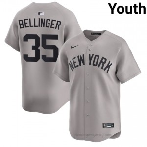 Youth Cody Bellinger #35 Yankees Gray Elite Basseball Jersey| Stitch Authentic 12j06y12
